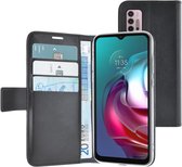 Azuri  Motorola Moto G30 hoesje - walletcase - Zwart