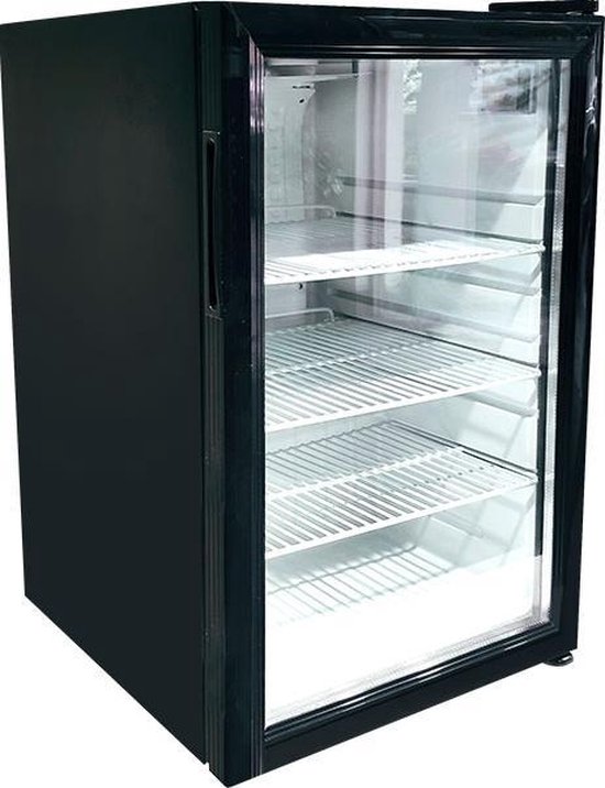 Koelkast: Minibar - koelkast - horeca - 68 liter- glazen deur- white edition, van het merk Merkloos