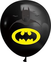 Ballonnen - superhelden - kinderfeestje - partijtje - feest - versiering - vleermuis - set van 6
