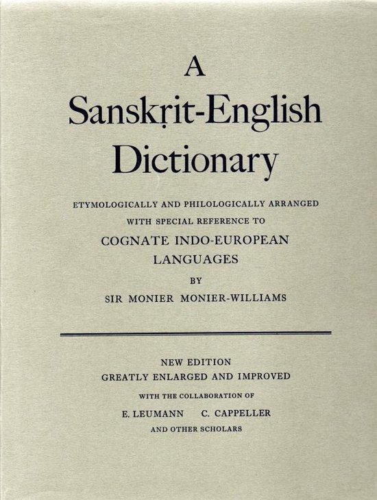 A Sanskrit-English Dictionary