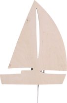 Applique chambre d'enfant Sailboat - Lampe en bois multiplex pour sur le mur bateau