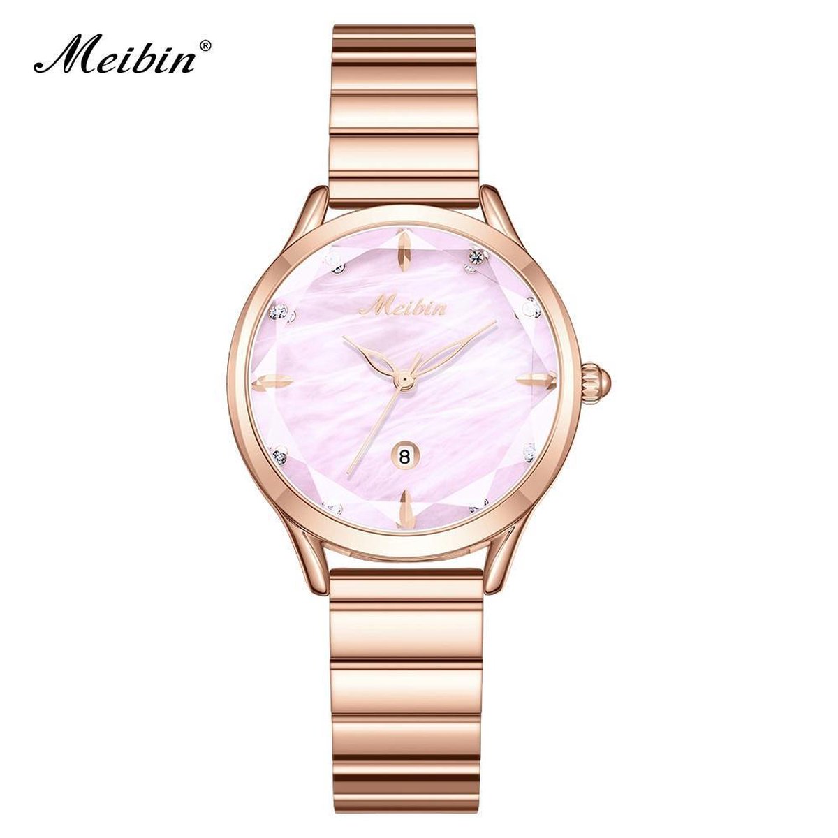 Longbo - Meibin - Dames Horloge - Rosé/Roze - 33mm (Productvideo)