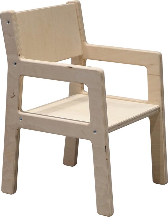 Klein houten kinderstoeltjes 1-3 jaar | stoeltje peuter armleuning | Blank  | bol.com