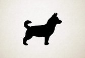 Lancashire Heeler - Silhouette hond - M - 60x71cm - Zwart - wanddecoratie