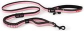 EzyDog Road Runner - Hardloop hondenriem - Schokdempend - 210cm x 25mm - Roze Candy