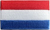 Nederlandse Vlag Strijkpatch - Strijkapplicatie - Strijkembleem - Badge