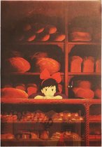 Kiki's Delivery Service Bakery Anime Manga Vintage Poster 51x35cm