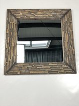 Spiegel met verweerde look 60 x 60 cm