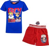 Paw Patrol set -Super Heroes - blauw/rood -  maat 110/116