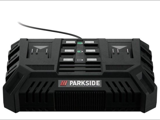 PARKSIDE® Dubbele accu oplader 2x 4,5 W - 200W - Compatibel met alle accu's uit de Parkside® 20V familie