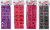 Ijsblokjes Vormen (4 Stuks) | Flexibele Siliconen Drukkers | Kubus Vormen | Ijsvormpjes | Ijsblokjes Maker | Stapelbaar | Ijsblokjes Set |