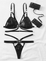 Sexy lingerie setje met studs - Kinky -S