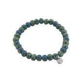 Biba crystal armband groen 8 mm maat 18 53922-34 - Sieraden sjoppie