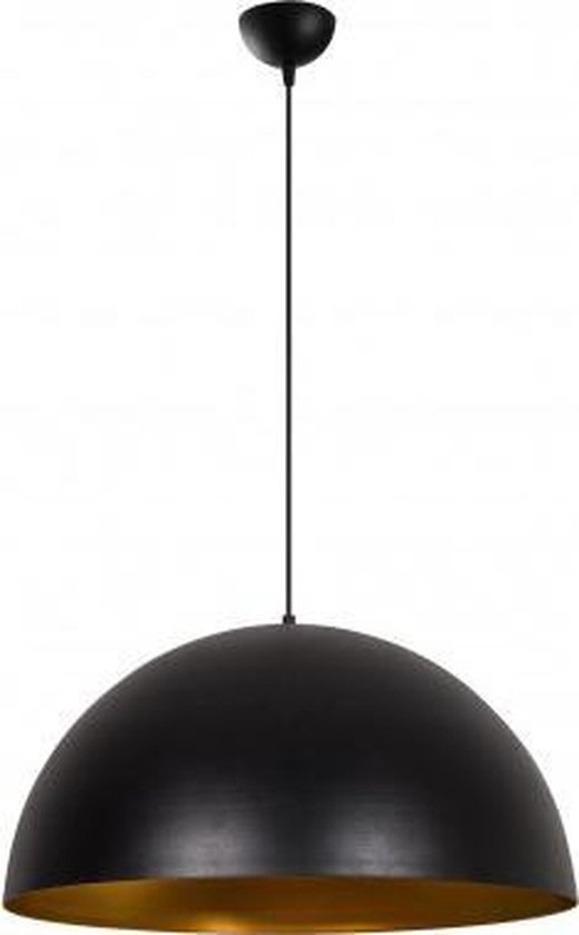 Suspension industrielle or noir 60 cm | Sivani