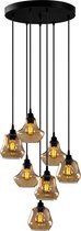 Moderne hanglamp - gold glass | 7 x E27 fitting | Tirana