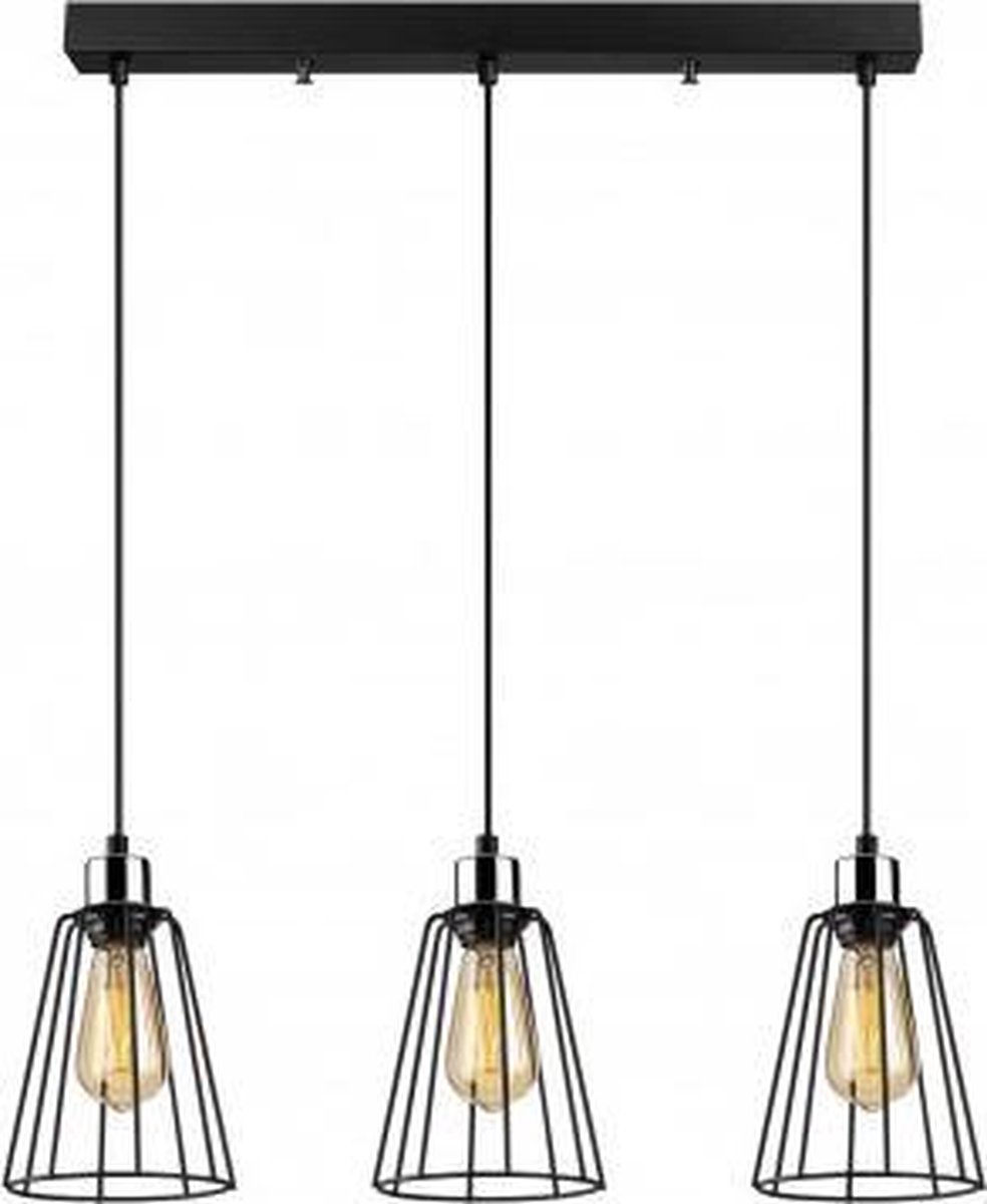 Trendy zwarte lampenvoet Light & Living Lutika