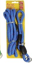 Hondenriem & halsband - Blauw - Nylon - 150 / 45 cm