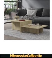 LUXE LIMITED EDITION Salontafel - Spaanplaat - Sonoma eikenkleurig - Woonkamer - Decoratie - Luxe - Vierkant - Nieuwste Collectie