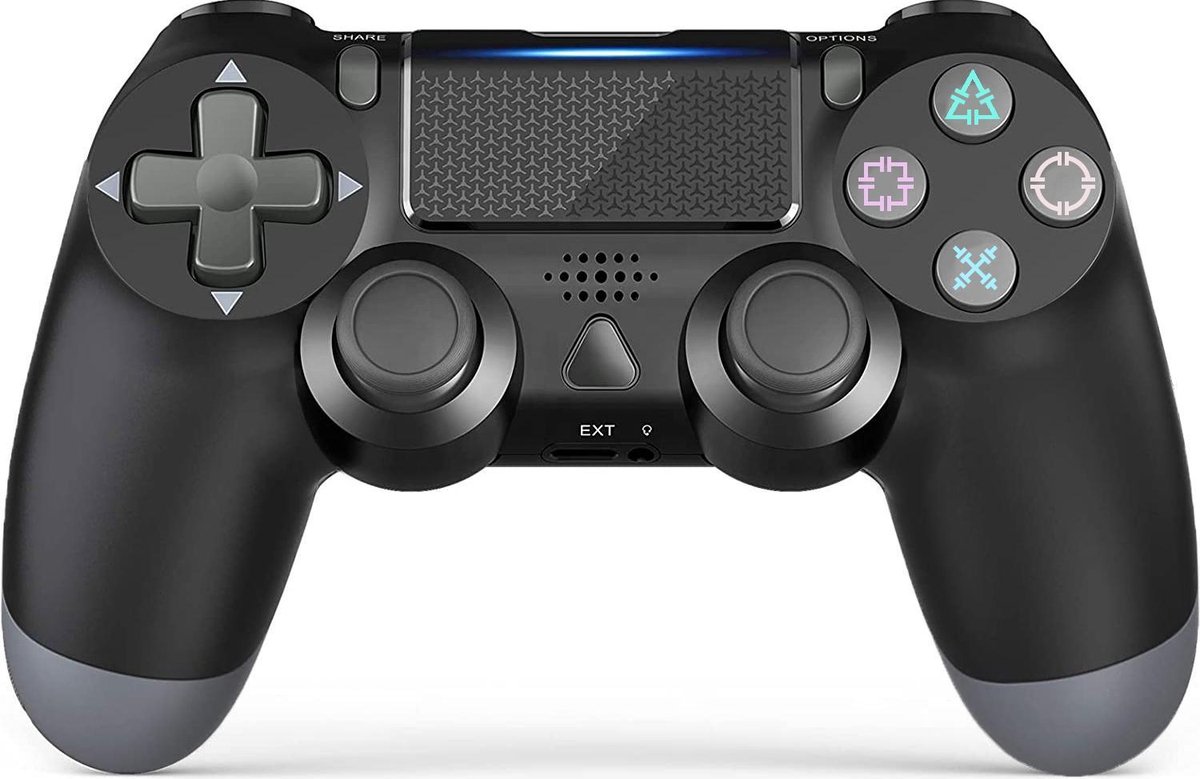 Draadloze Vervangende Dualshock Controller - Geschikt voor PS4 - Wit - Merkloos