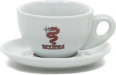 Bezzera Cappuccino Kopjes met Schotel - Koffiekopjes - Groot - set van 6 stuks - 260 ml