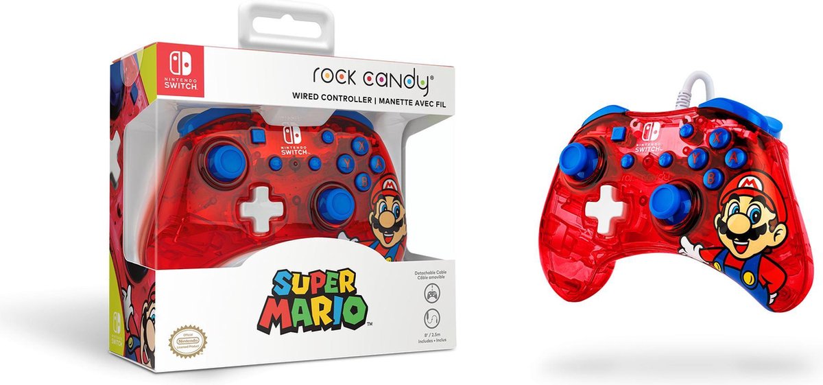 Rock Candy: Mario Punch Rouge, Translucide USB Manette de jeu