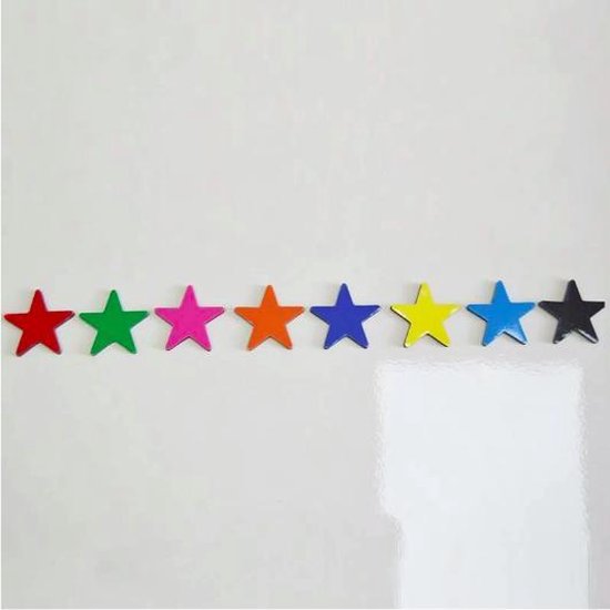 8pcs-coloré aimants pour réfrigérateur Tableaux blancs et tableaux Aimants décoratifs Étoile Fine Artisanathaute qualité 