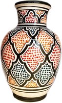 Handgemaakte kleurrijke Marokkaanse aardewerk vaas
