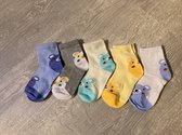 Vrolijke kindersokken set van 5 paar - sokken - Dreumessokken - Multipack - Maat 17-20