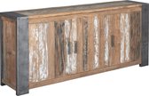 Dressoir | novara | gerecycled teakhout | bruin | 210 x 45 x 90(h) cm