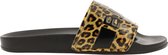 Björn Borg - Dames Slippers Harper Leopard W - Zwart - Maat 37