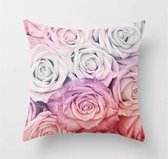 Kussenhoes rozen - bloemen - roos - Multicolor - Sierkussen - 45x45 cm