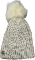 Muts winter met pompon en fleece - 10% wol