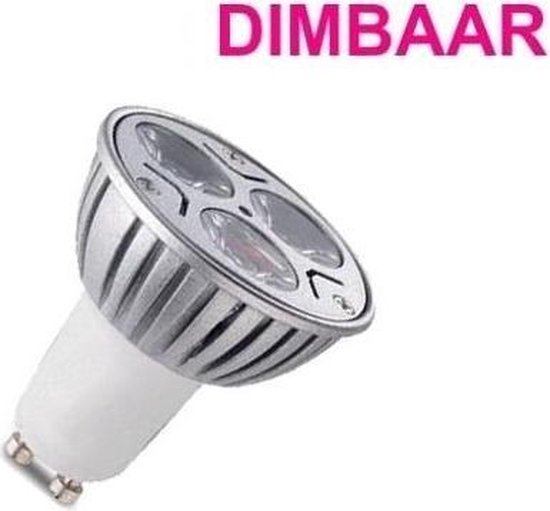 LED Spot Warm Wit - 3 Watt - GU10 - Dimbaar | bol.com
