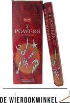 De Wierookwinkel – Doos - Wierook - 7 Powers - Seven Powers - 7 Powers Wierook - Wierookstokjes 7 Powers - (HEM) - Wierooksticks - Incense sticks - 6 Kokers - 120 Stokjes