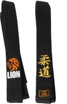 Judoband - nieuw - zwart - Lion - maat 260