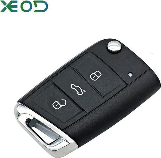 XEOD Autosleutelbehuizing - sleutelbehuizing auto - sleutel - Autosleutel /  Volkswagen... | bol.com