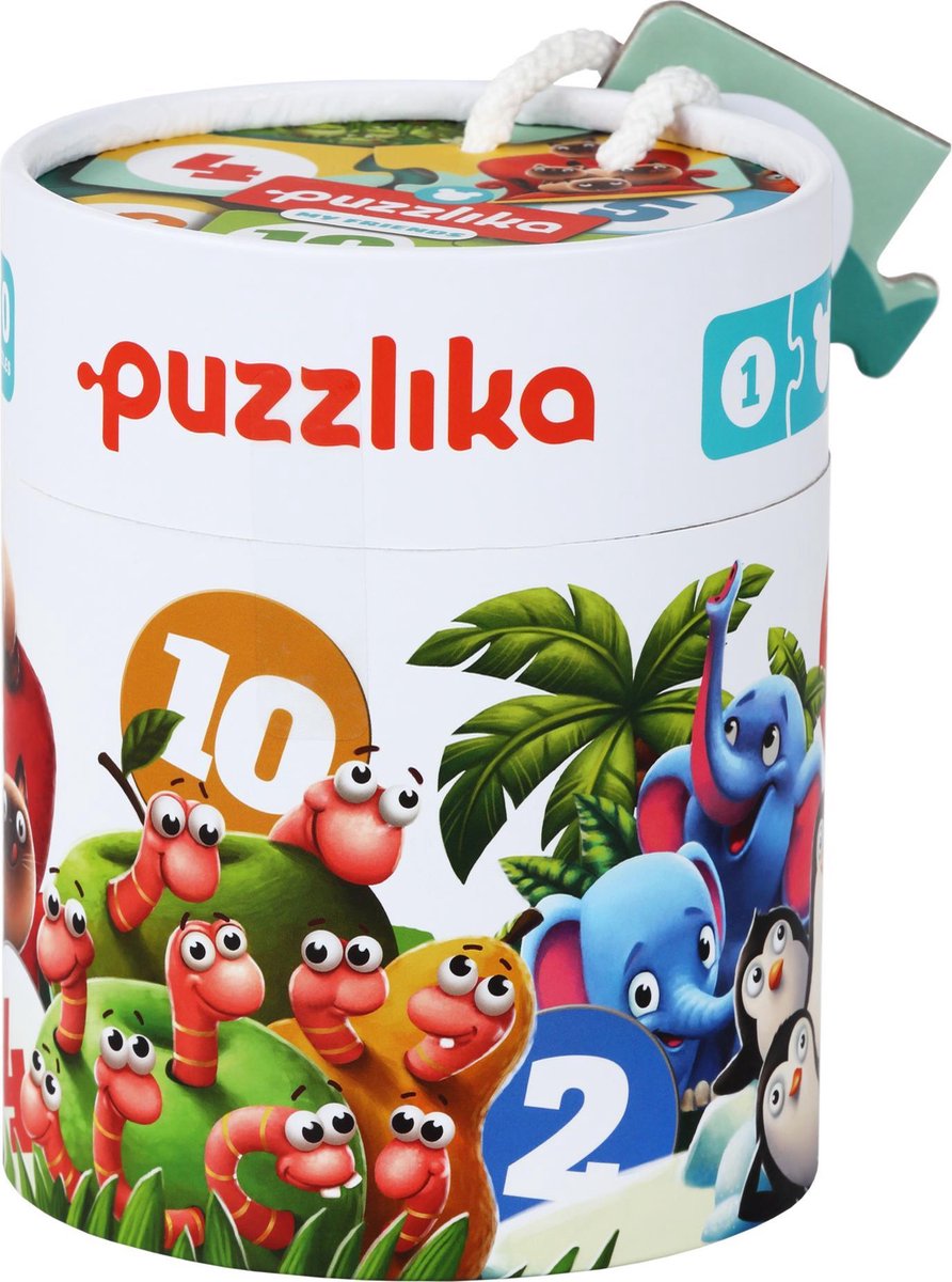 Puzzlika Puzzel - Dieren Tellen - 10x 2 stukjes
