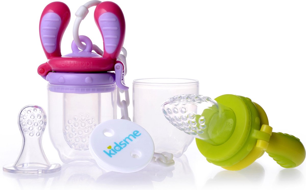 KidsMe Food Feeder Start Pakket - Groen/Lavendel KidsMe Food Feeder Start Pakket - Groen/Lavendel