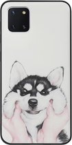 ADEL Siliconen Back Cover Softcase Hoesje Geschikt voor Samsung Galaxy Note 10 Lite - Husky Hond