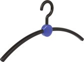 De Kledinghanger Gigant - 8 x Garderobehanger Point kunststof zwart / blauw, 45 cm