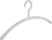 De Kledinghanger Gigant - 8 x Garderobehanger Primus kunststof wit, 45 cm