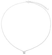 Dielay - Ketting met Zirkonia - 925 Sterling Zilver - Lengte Verstelbaar 36-40 cm