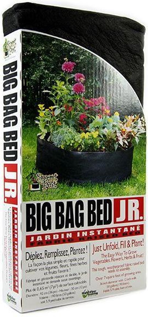 Smart Pot Big Bag Bed Junior 190 liter - 92 cm x 30 cm - Bloempot voor binnen en buiten - Plant pot - Pot de fleur