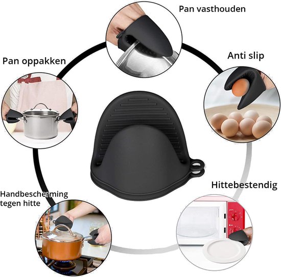 AiQInu Siliconen Bakhandschoenen, Ovenhandschoen Voor De Keuken Ovenwanten Oven Om Te Koken Bakken En Grillen 3557845366
