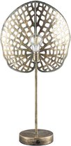 PTMD Selina Gold metalen LED lamp schelp op voet