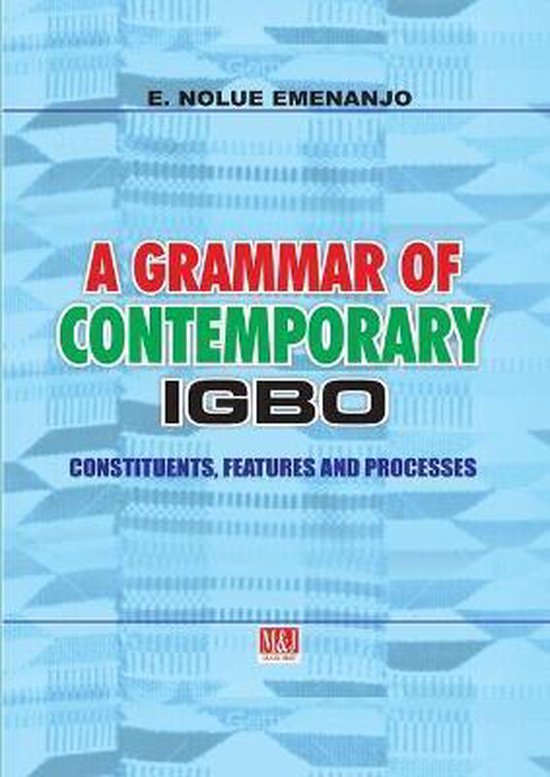 A Grammar of Contemporary Igbo - cover