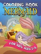 Mermaid Coloring Book for Kids Ages 2-4