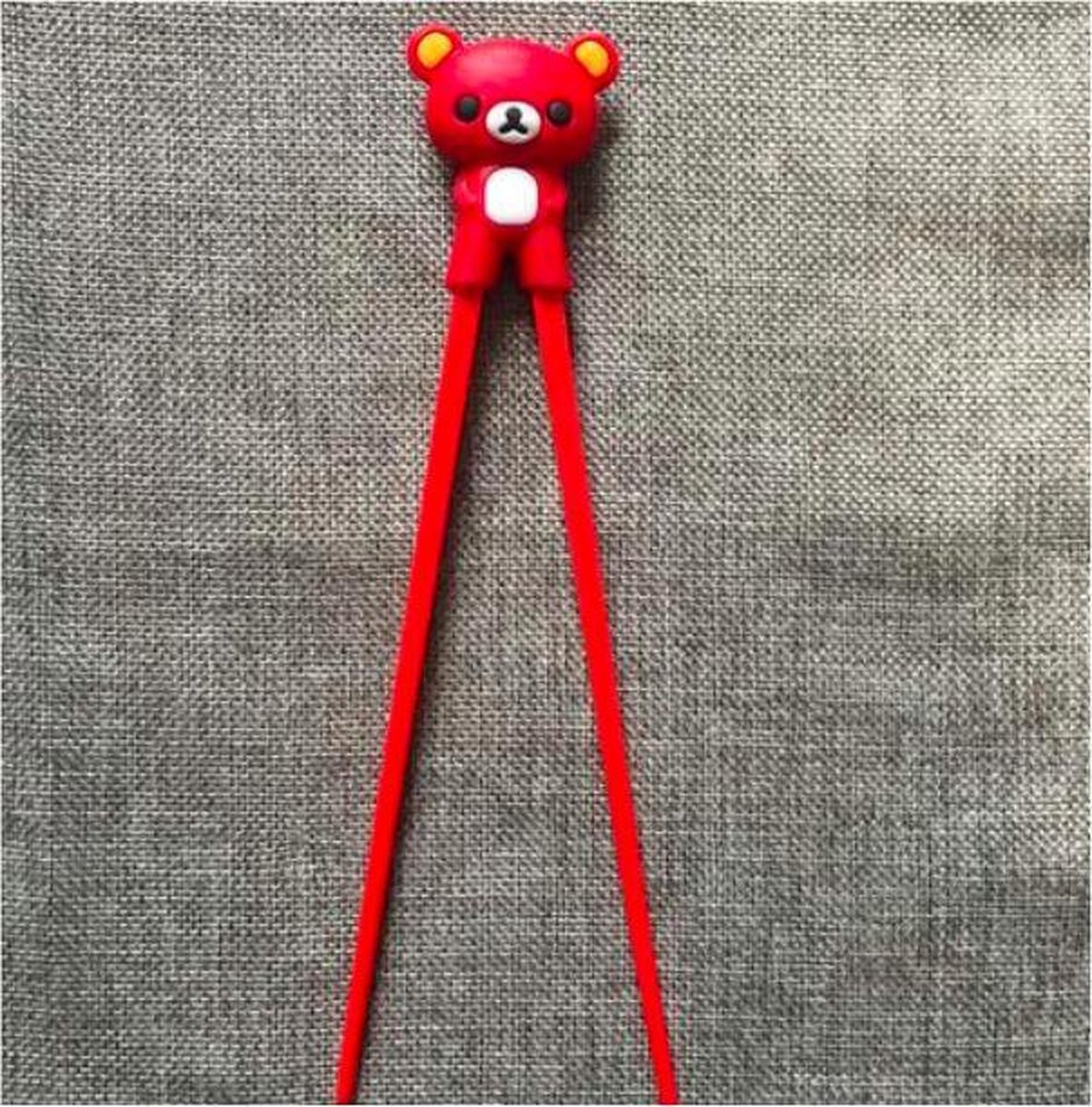 ProductGoods - 2 Stuks Eetstokjes Voor Kinderen - Sushi - Met Hulpstuk - Rood - Bestek - Chopsticks - Noodle - Noedel