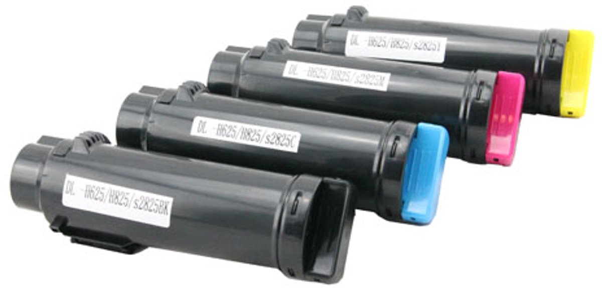 Set 4x ABC huismerk toner geschikt voor Dell H625 H825 S2825 Dell H625cdw H825cdw S2825cdn