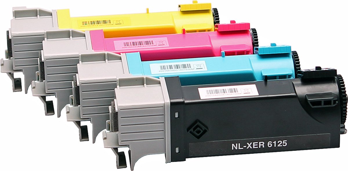 Set 4x ABC huismerk toner geschikt voor Xerox Phaser 6130 6130N 6130VN